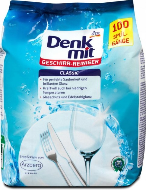 Порошок для миття посуду в посудомийній машині DENKMIT Classic 1,8кг